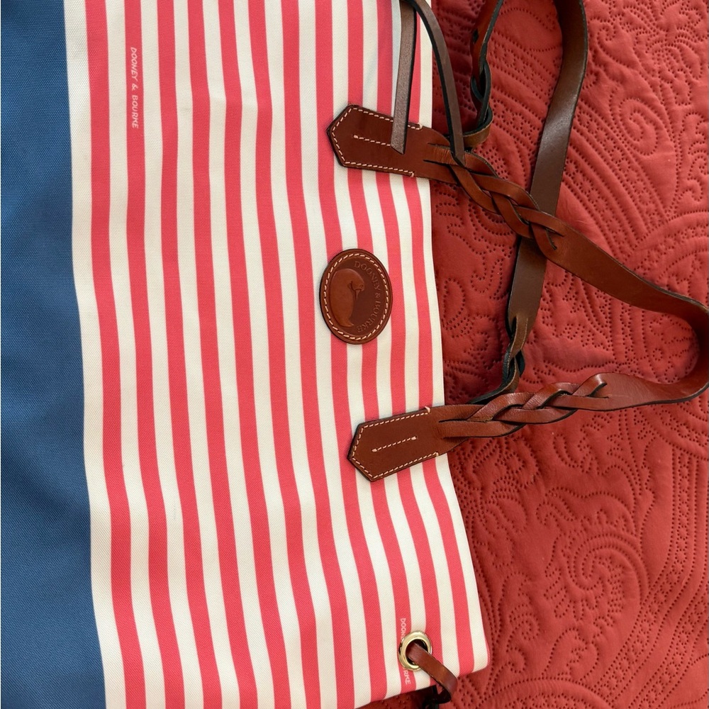 Dooney & Bourke Pink Striped Tote Bag